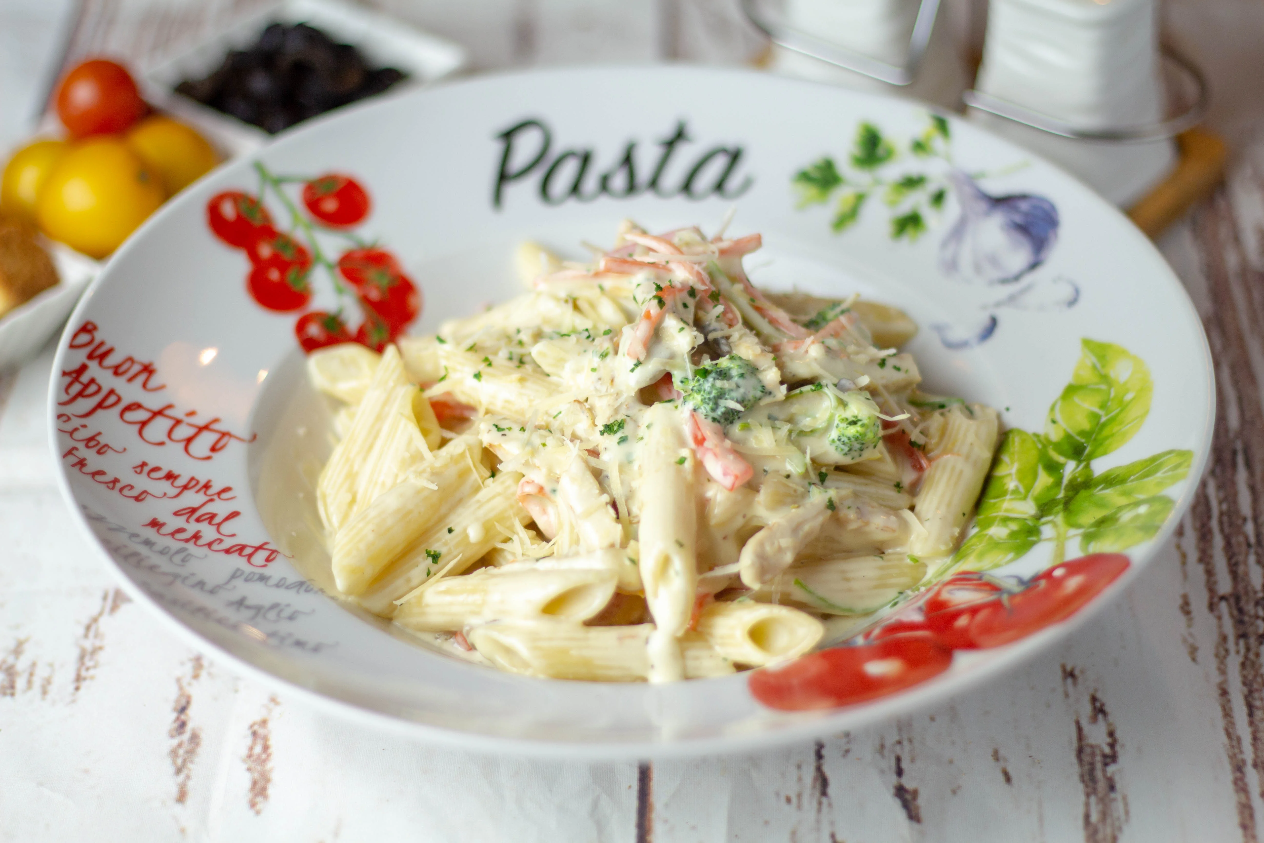 Alfredo with Mixed Vegetables